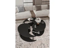 Ensemble de table basse en bois