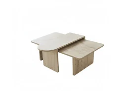 Ensemble de table basse en bois