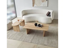 Ensemble de table basse en bois