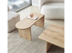 Ensemble de table basse en bois