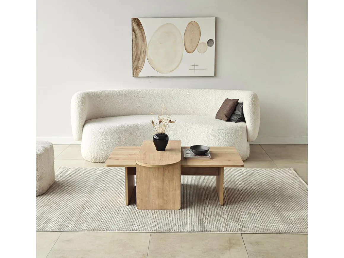 Ensemble de table basse en bois "Paris" 105 x 60 x 35 cm - Bronze