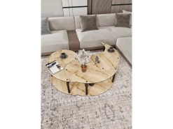 Ensemble de table basse en bois