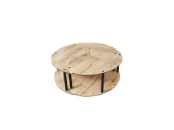 Ensemble de table basse en bois
