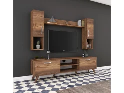 Ensemble meuble TV en bois 