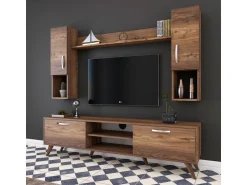 Ensemble meuble TV en bois 
