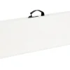 Ensemble Table de jardin pliante + 2 Bancs pliants " Foldy" - Blanc