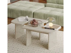 Ensemble tables basses en bois 