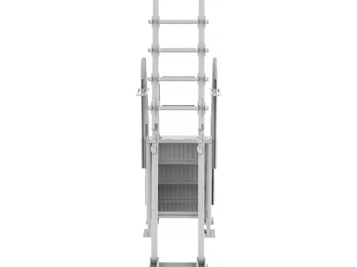 Escalier double piscine "Mario" avec système de sécurité enfant
