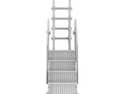 Escalier double piscine