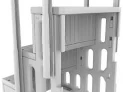Escalier simple de piscine "Nathan" - 3 marches - en plastique