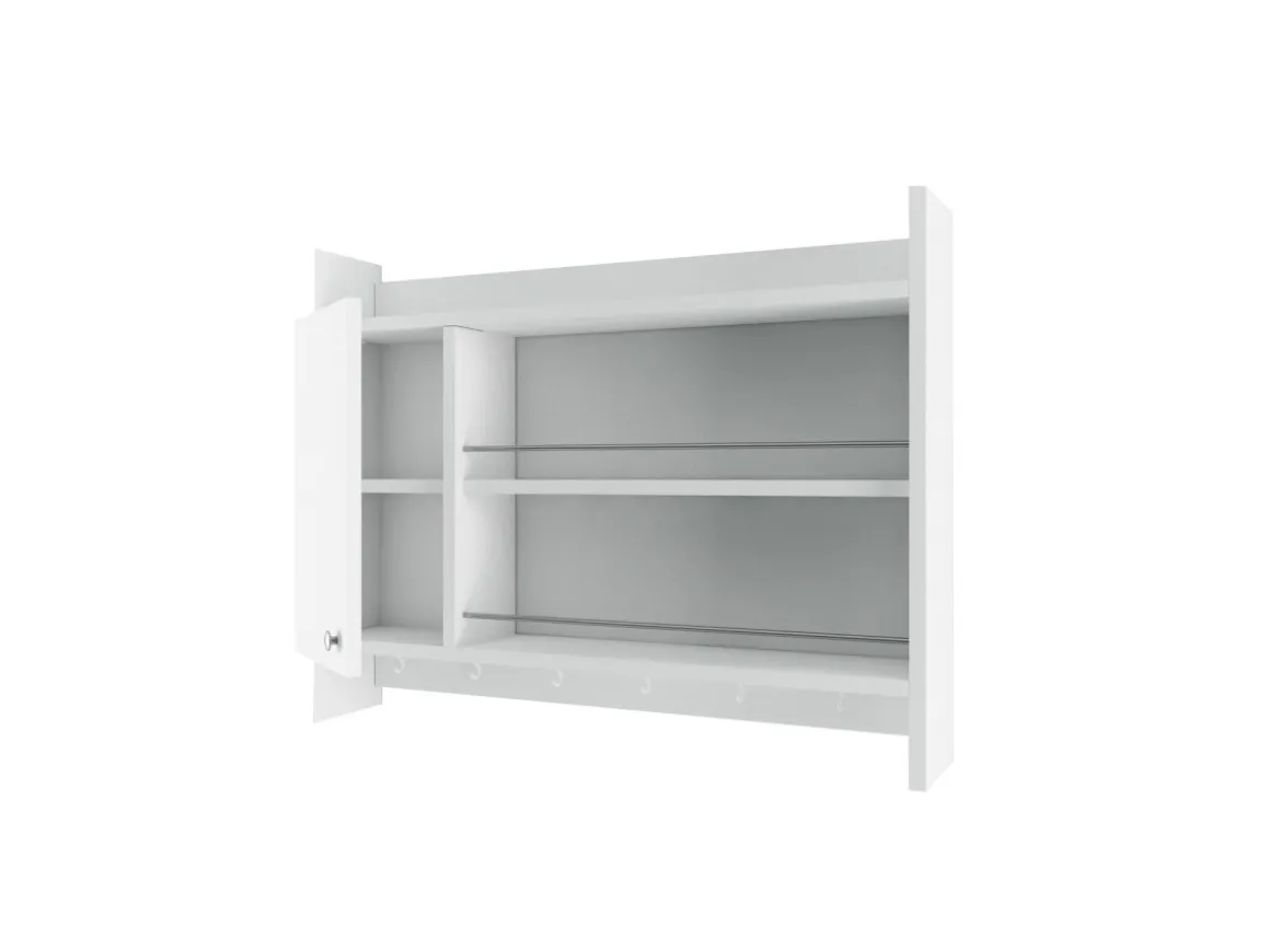 Etagère de cuisine en bois "Knerr" - 85 x 13 x 65 cm - Blanc