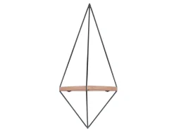 Etagère murale géométrique en bois en bois