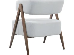 Fauteuil avec structure imitation bois