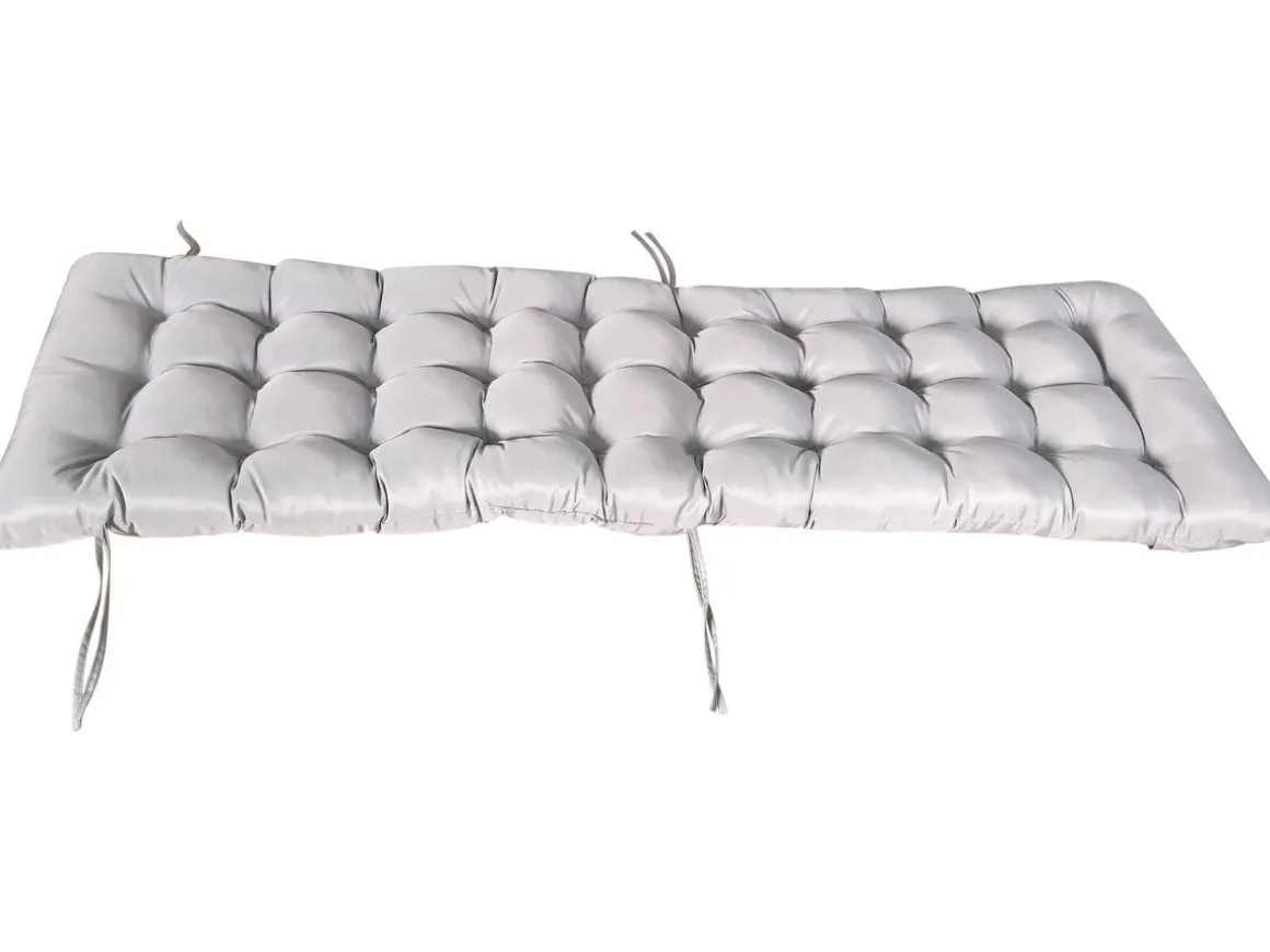 Fauteuil de jardin relax zéro gravité avec coussin matelassé "Sintra" - Taupe