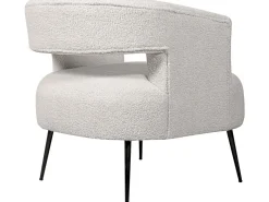 Fauteuil en tissu bouclette 