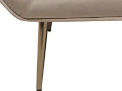 Fauteuil en velours "Austin" - 79 x 71 x 79.5 cm - Beige