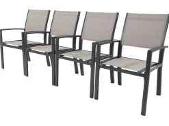 Fauteuil jardin Alu/Textilène 