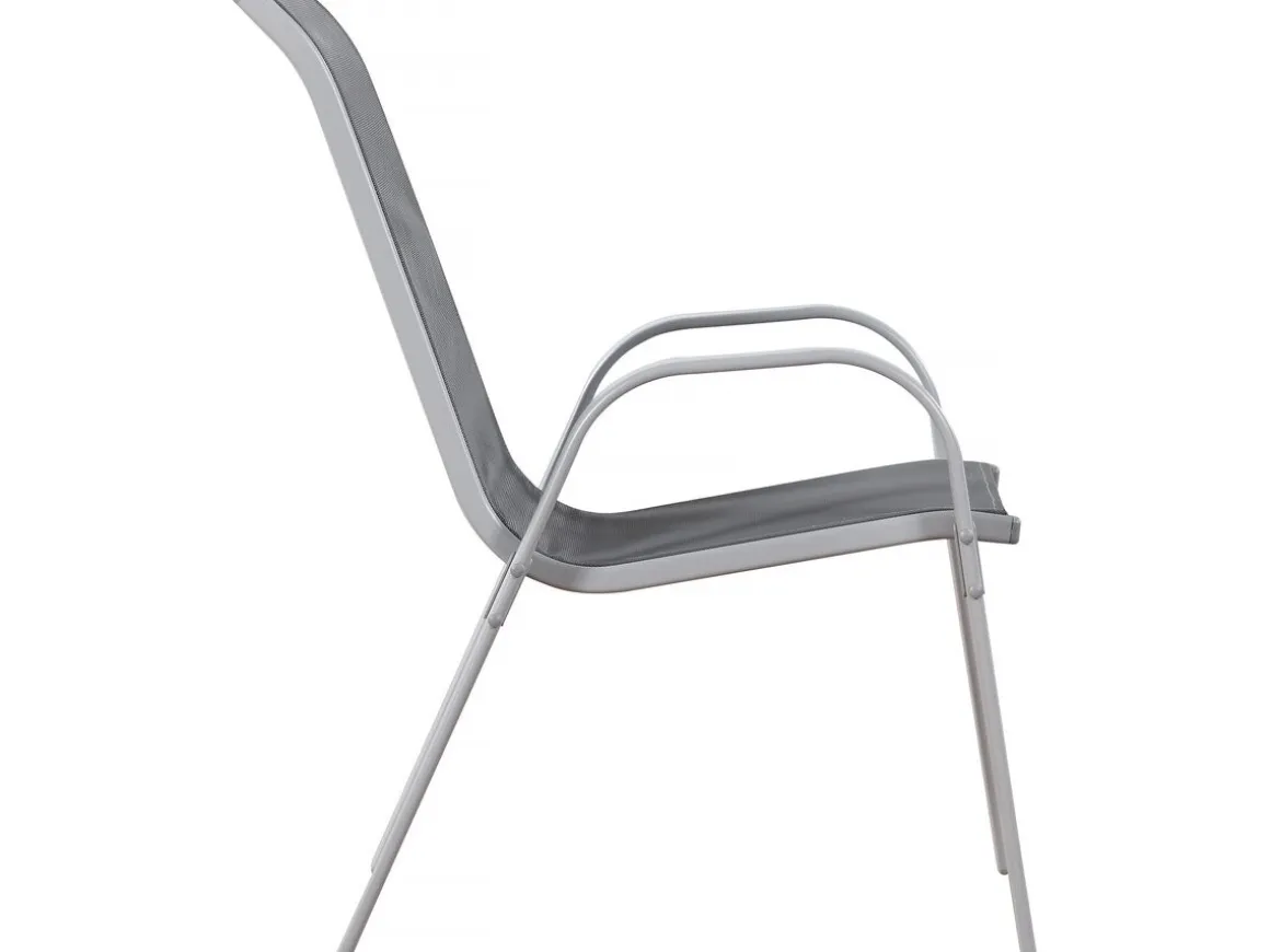 Fauteuil jardin Textilène "Cordoba" - Phoenix - Gris foncé - Lot de 2