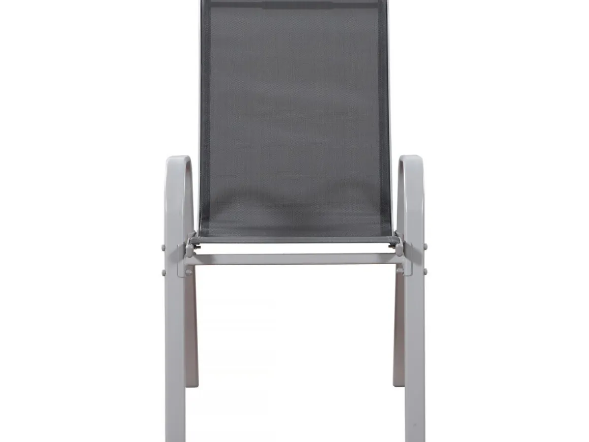 Fauteuil jardin Textilène "Cordoba" - Phoenix - Gris foncé - Lot de 2