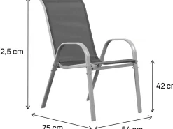 Fauteuil jardin Textilène