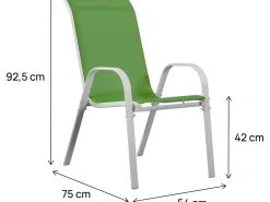 Fauteuil jardin Textilène