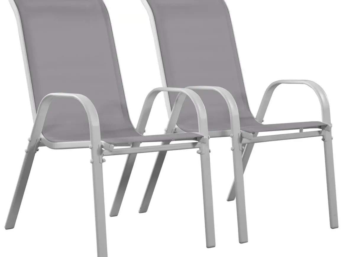 Fauteuil jardin Textilène "Cordoba" - Phoenix - Ecru - Lot de 2