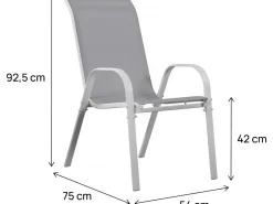 Fauteuil jardin Textilène
