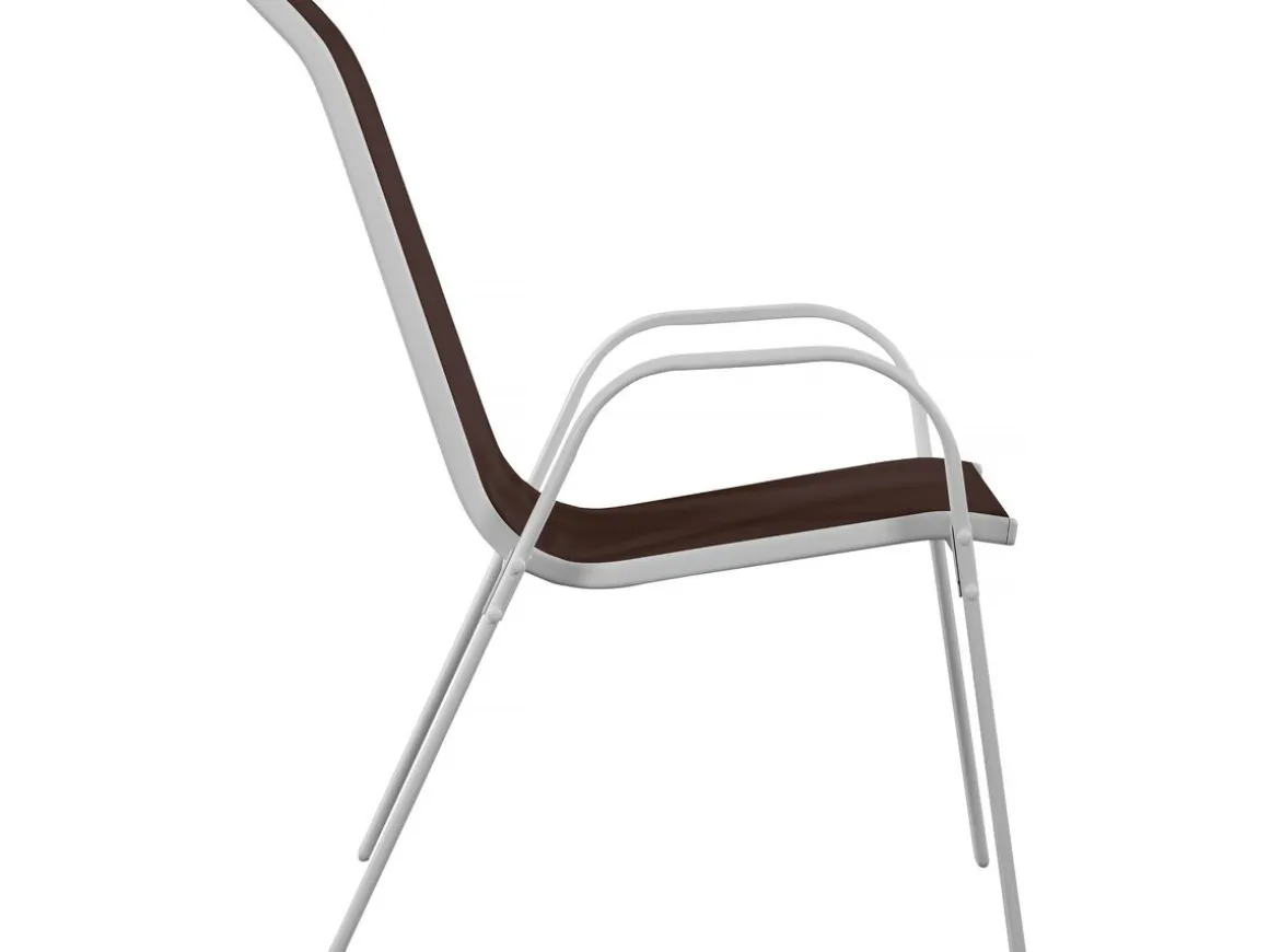 Fauteuil jardin Textilène "Cordoba" - Phoenix - Taupe - Lot de 2