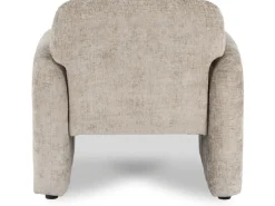 Fauteuil lounge en tissu chiné 