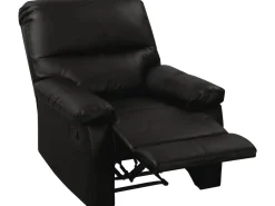 Fauteuil relax "Lincoln" - 90 x 89 x 103 cm - Noir