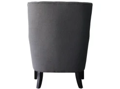 Fauteuil Scandinave Tissu "Duchesse" - 76 x 83 x 100,5 cm - Gris