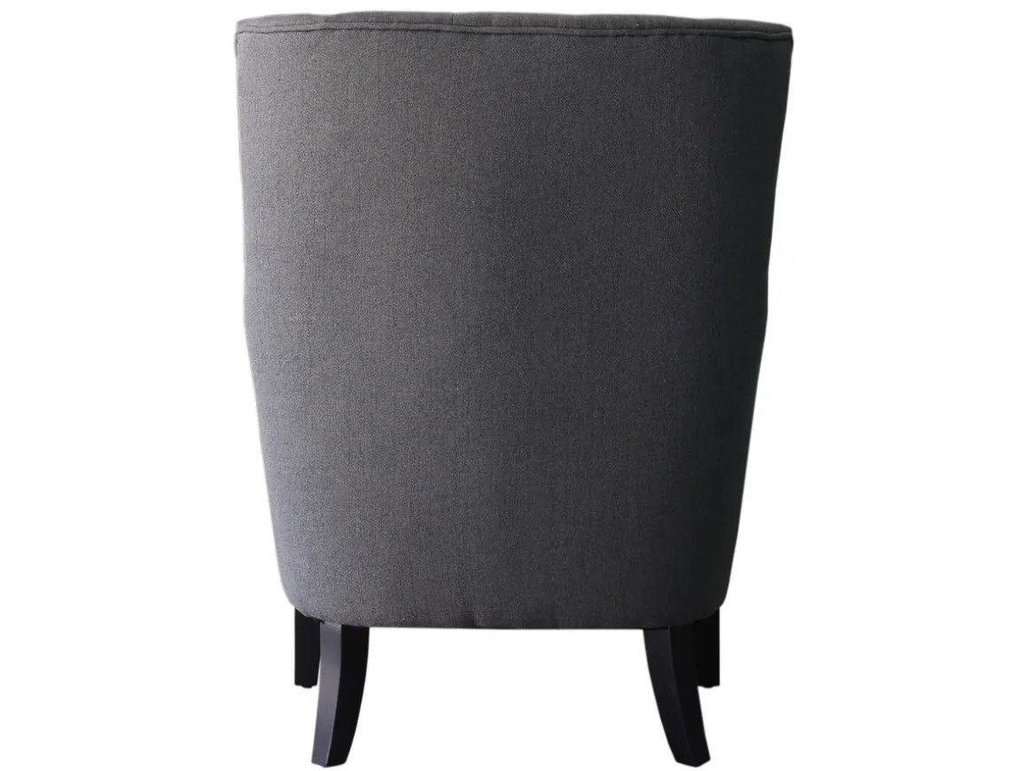 Fauteuil Scandinave Tissu "Duchesse" - 76 x 83 x 100,5 cm - Gris