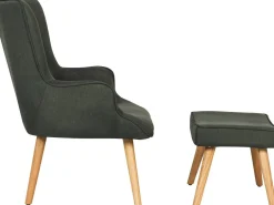 Fauteuil style scandinave tissu