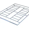 Fondation pour abri de jardin "Dallas" et "Vegas" - 15 M²