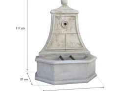 Fontaine " Baccarat" - Pierre reconstituée - 86 x 51 x 111 cm