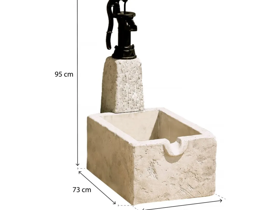 Fontaine "RETRO" - Pierre reconstituée - 43 x 73 x 95 cm