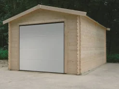 Garage bois "Traditional" - 18.19 m² - 3.58 x 5.08 x 2.82 m - 28 mm