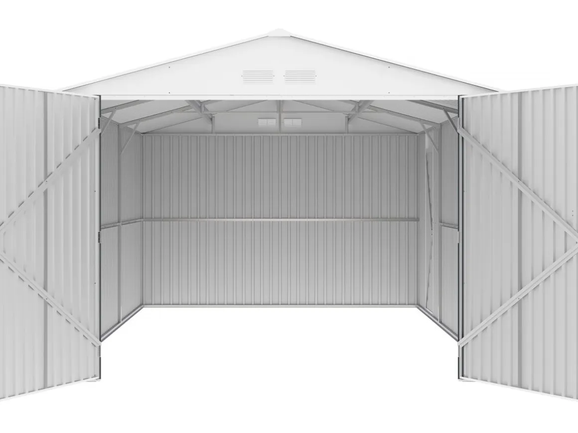 Garage métal " Houston" - 18,56m² avec gouttière - Anthracite
