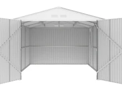 Garage métal " Houston" - 15,36 m² avec gouttière et récupérateur d'eau - Anthracite