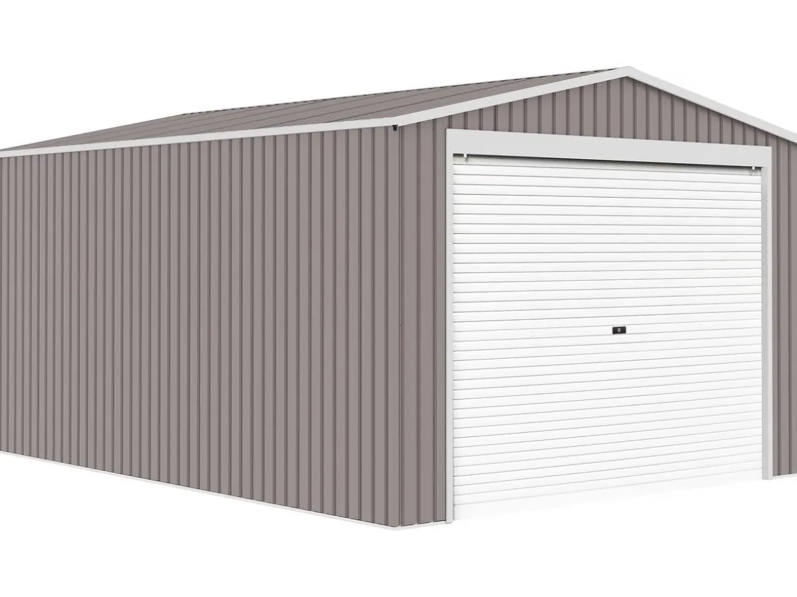 Garage métal "Nevada" avec porte roulante - 15,61m²