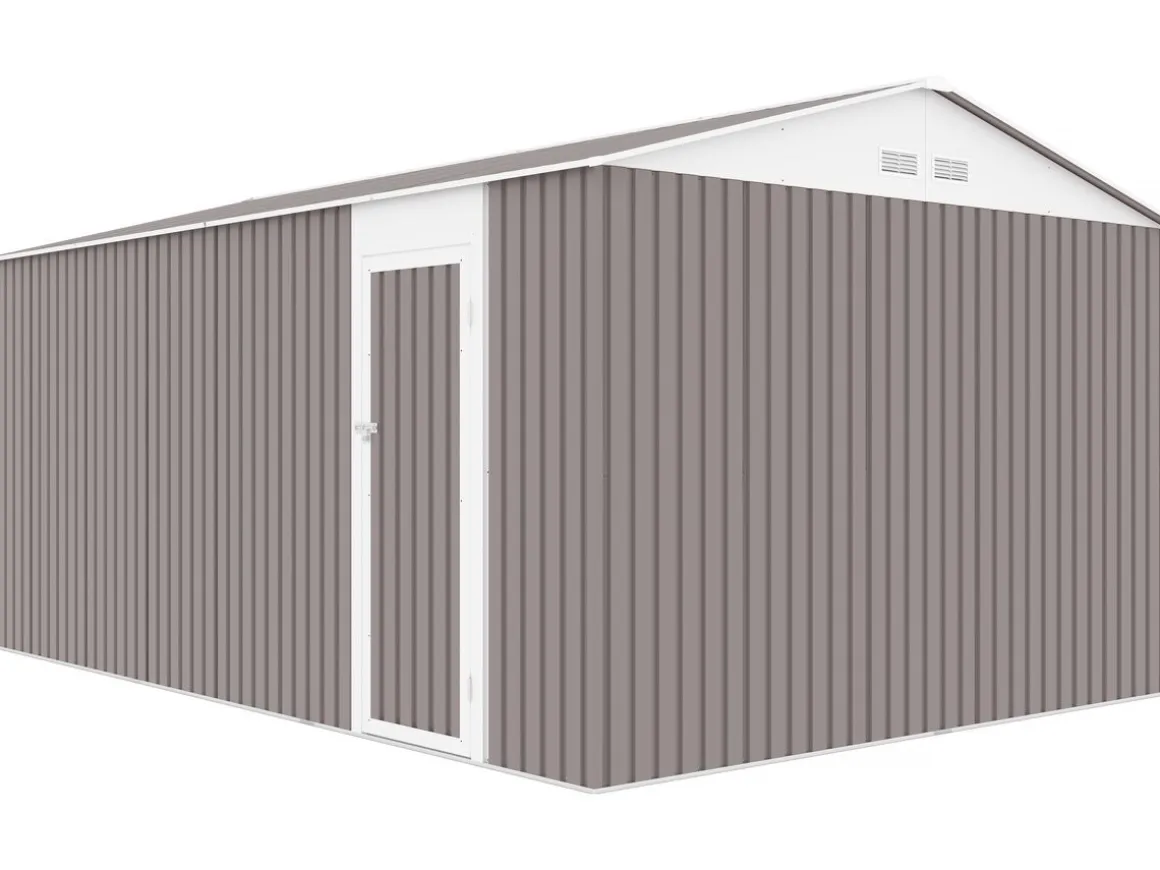 Garage métal "Nevada" - 18,56m² avec gouttière
