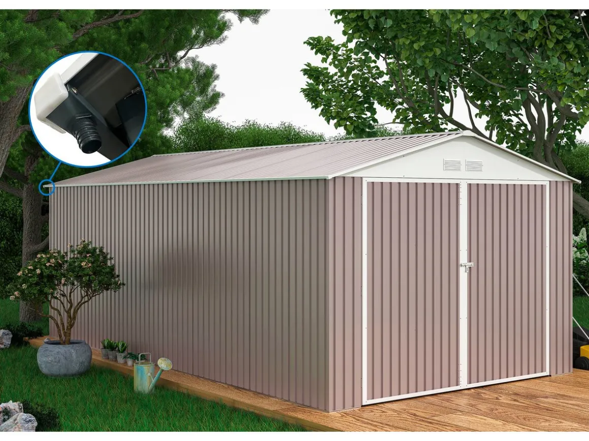 Garage métal "Nevada" - 18,56m² avec gouttière