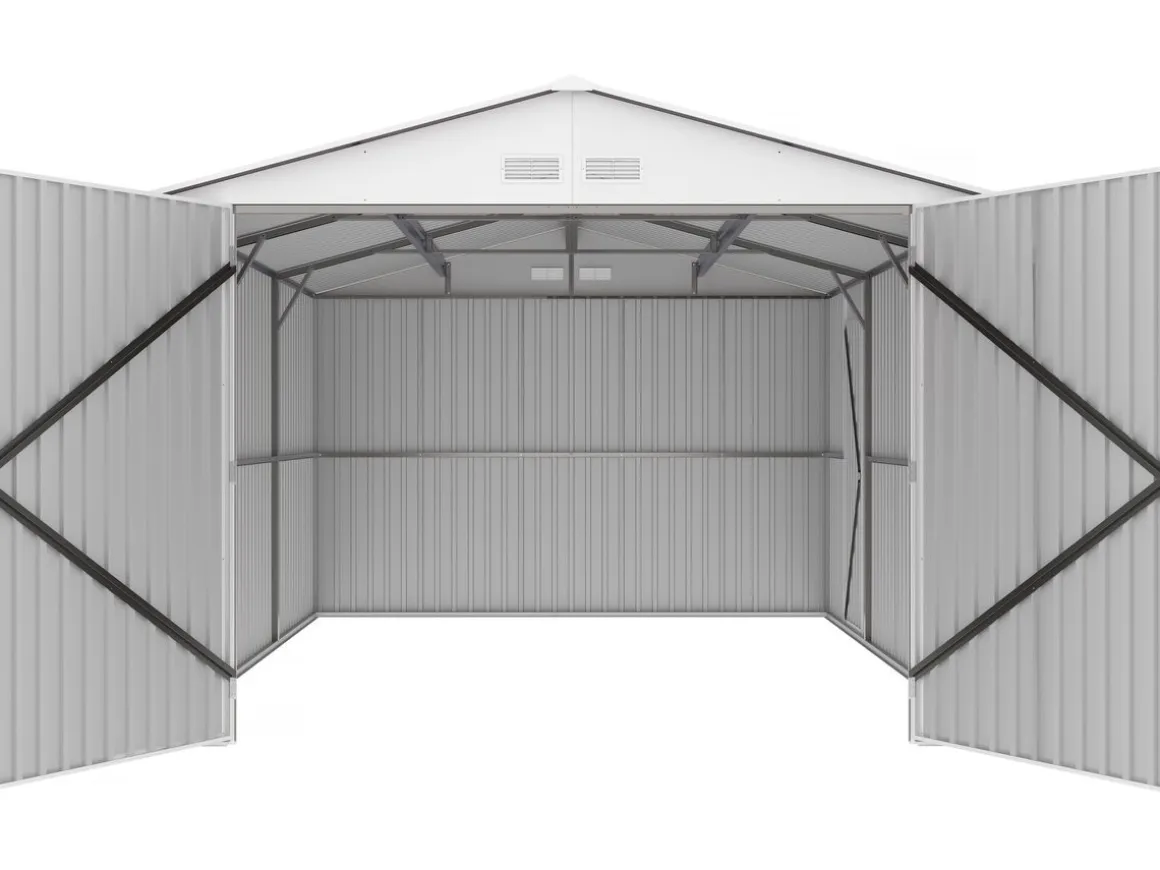 Garage métal "Nevada" - 15,36m² avec gouttière
