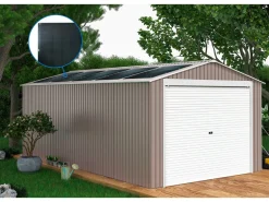 Garage métal "Nevada" - 18,56m² avec panneaux solaires