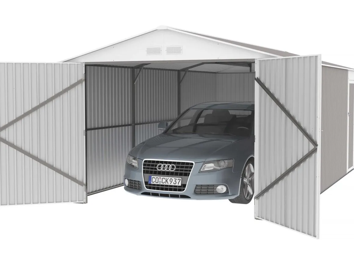 Garage métal "Nevada" - 18,56m² avec panneaux solaires