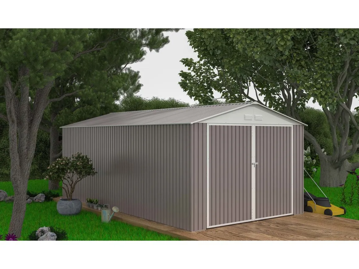 Garage métal "Nevada" - 18,56m² avec panneaux solaires