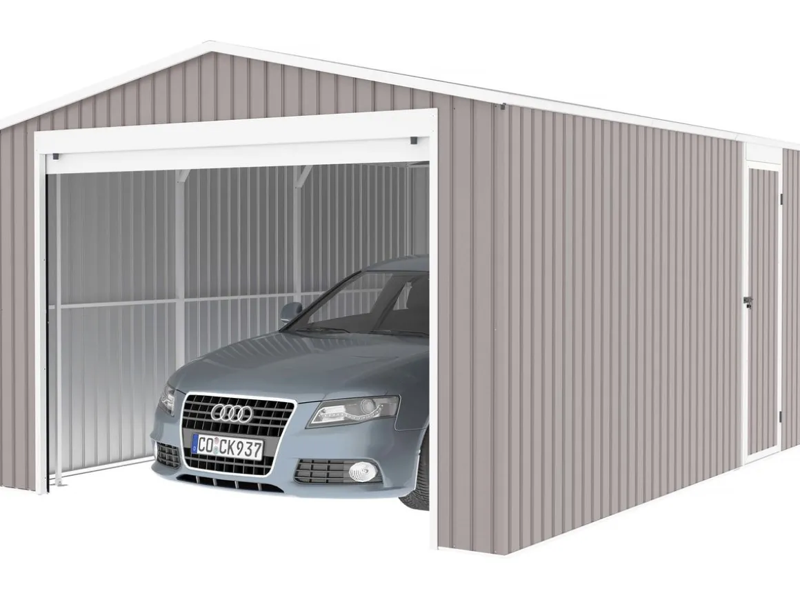 Garage métal "Nevada" - 18,56m² avec panneaux solaires