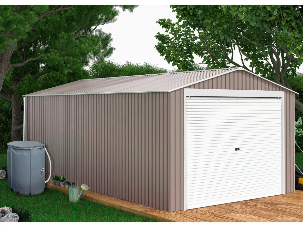 Garage métal "Nevada" - 18,56m² avec panneaux solaires
