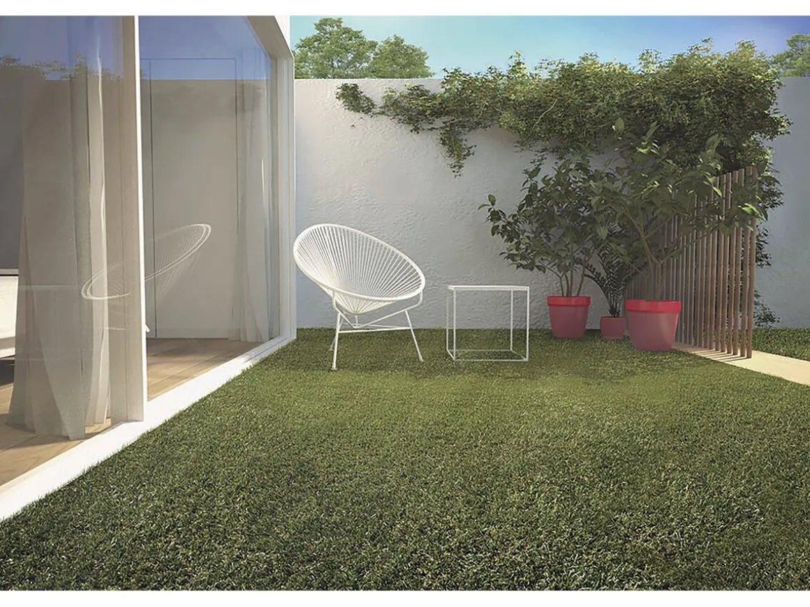 Gazon synthétique - " Green Essen 20 " - 1 x 4 x 0.02 m - Vert