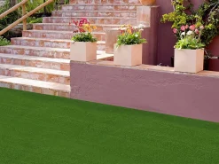 Gazon synthétique - " Green Lubeck 7  " -  1 x 5  m - 7 mm - Vert
